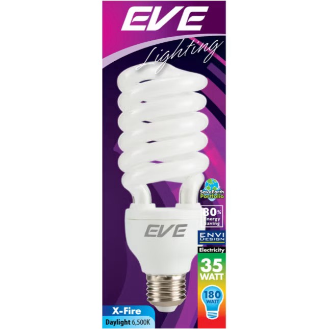 หลอดเกลียวDL EVE 35WX-FIRE E27(516021)*10