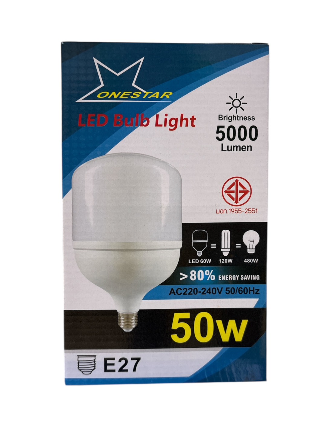 หลอดLED BULB แสงขาวONESTARE2750W