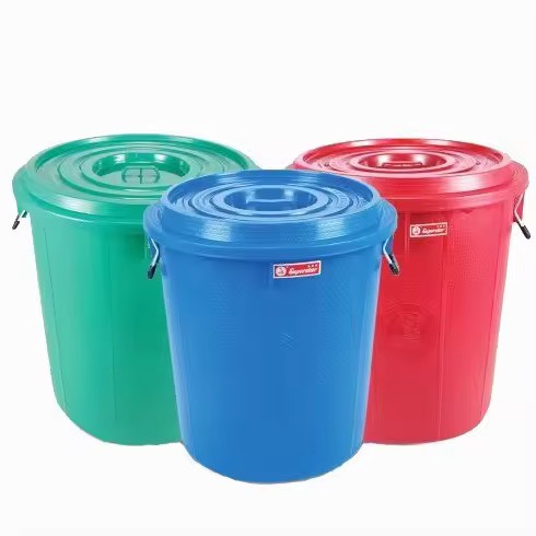 ถังน้ำ+ฝาคละสีตรางู30L#9