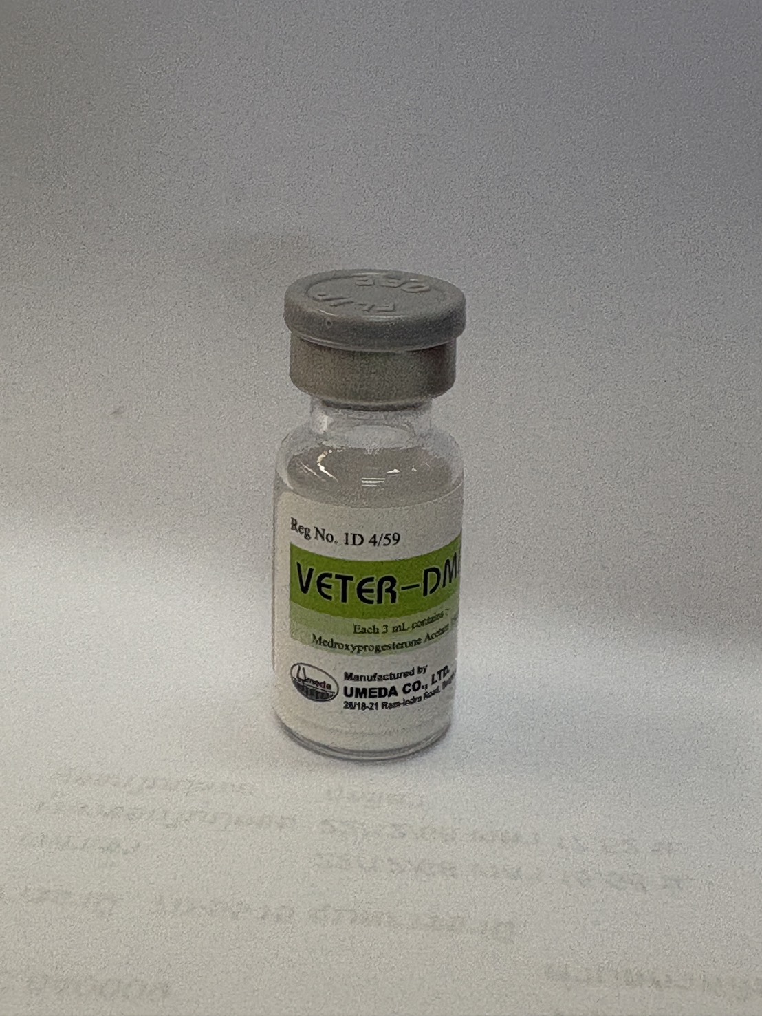 ยาฉีดคุมกำเนิดสัตว์VETER-DM3ML