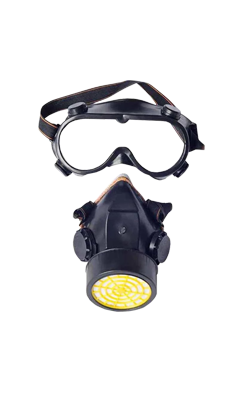 หน้ากากกันกลิ่นM-03+แว่นตา