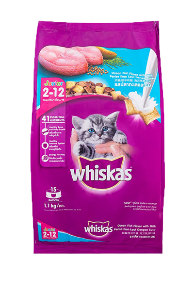 *วิสกัส1.1KGเม็ดปลาทะเลและนม*6