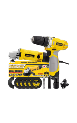 สว่านแบตฯ2ระบบPRO-S-28V+ค.เจียร์4"1050WDT-954DELTONPRO-S-28V+DT-954