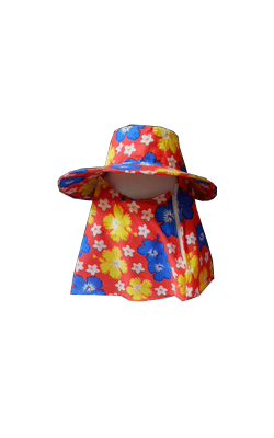 หมวกปีกคลุมหน้าสีสดใส*50