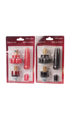 ข้อต่อสายเชื่อมดำ+แดง SET2