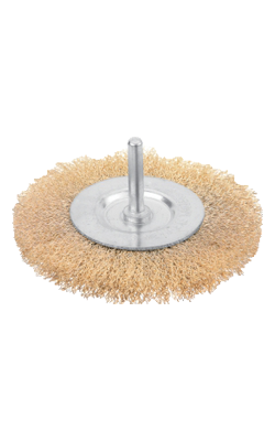 แปรงลวดกลมTOLSEN4"x1/4"มีแกน 77543*12