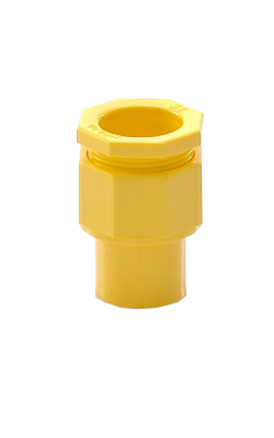 ข้อต่อเข้ากล่องเหลือง NANO15MM3/8"NNCN15Y*300