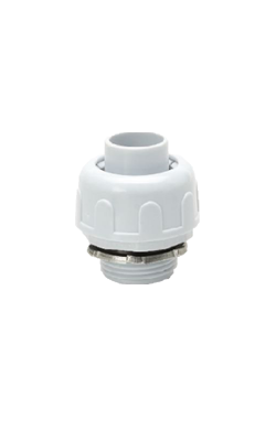 ข้อต่อตรงลูกฟูกร้อยสายขาว SCG3/8"(15MM)