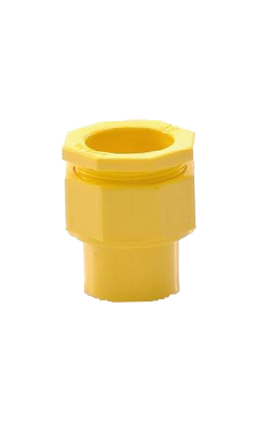 ข้อต่อเข้ากล่องร้อยสายเหลือง SCG1/2"(18MM)