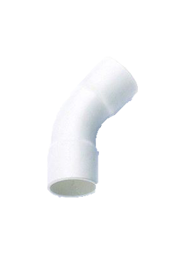 ข้อโค้งร้อยสายไฟ45ขาว SCG3/8"(15MM)