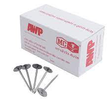 ตะปูสังกะสีขาว หัววัว70ดอกV*50