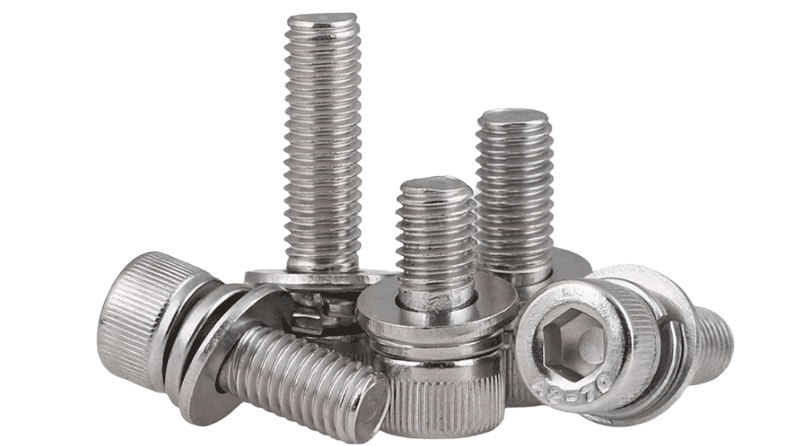 นอตหัวจมติดแหวนSS M5X20