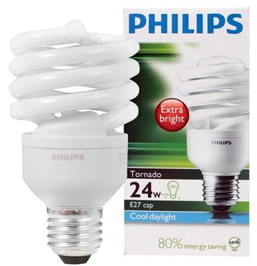 หลอดตะเกียบDL PHILIPS E2724W*12