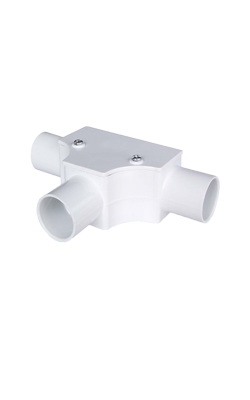 สามทางฝาเปิดร้อยสายขาว SCG1"(25MM)