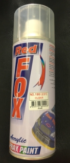 (ลังX12)R231 สีใสเคลือเงาREDFOX190
