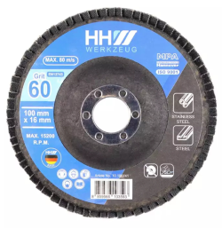 ผ้าทรายซ้อนหลังแข็งHHW 4"เบอร์60 #100741  